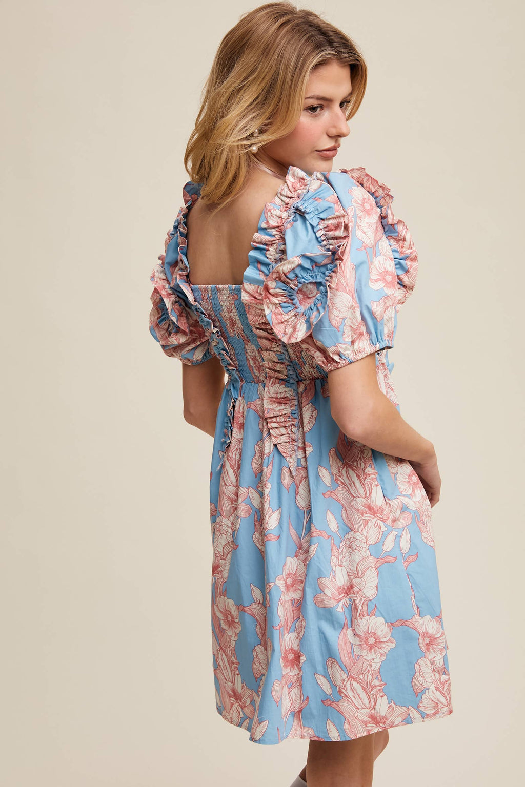 Ashley Floral Mini Dress