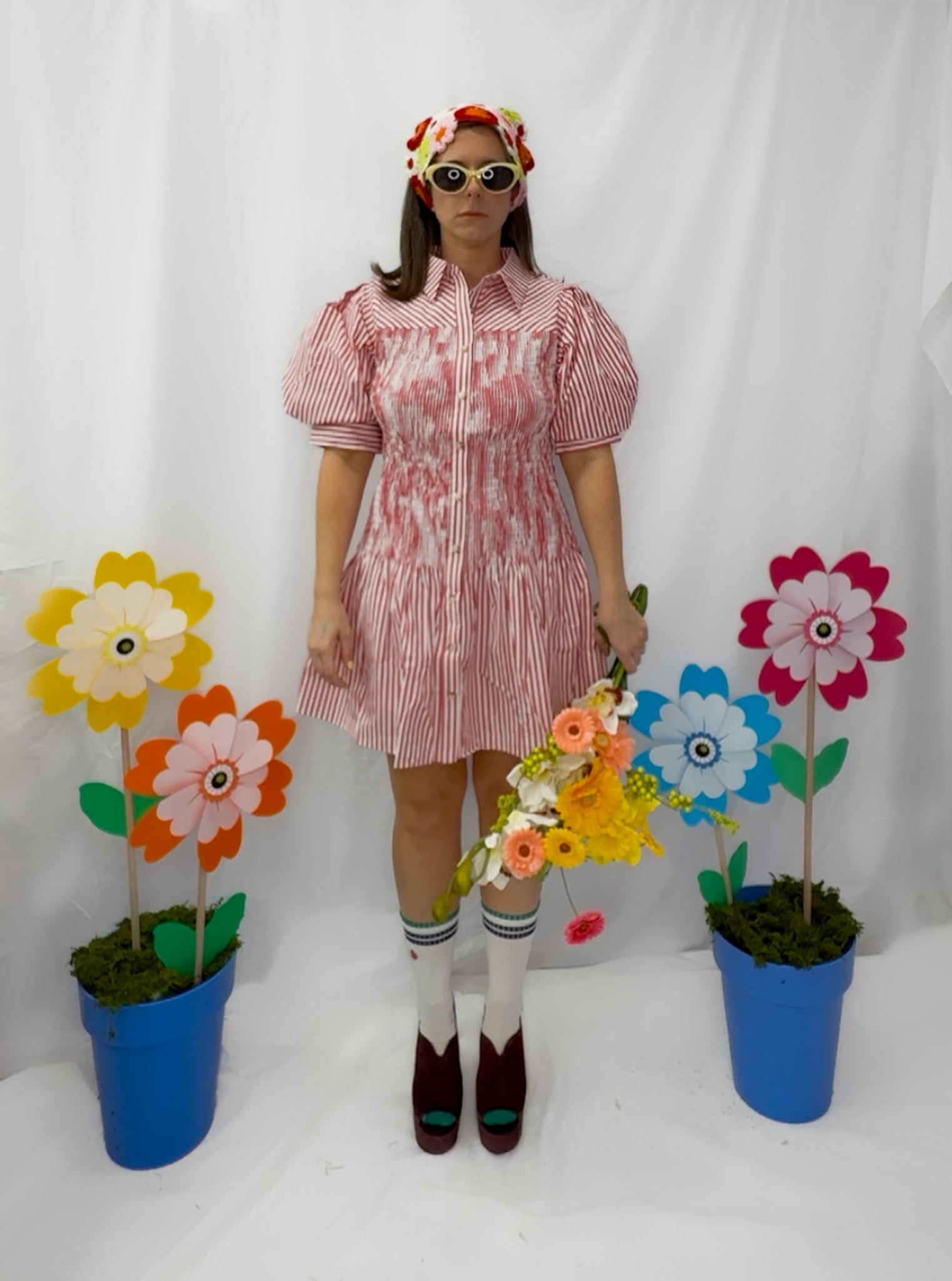 Mabel SMOCKED MINI DRESS