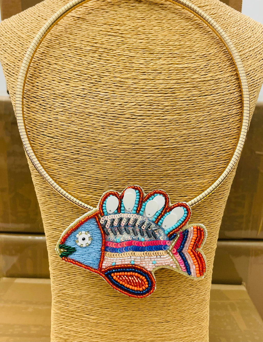 Rainey Rainbow Fish Necklace