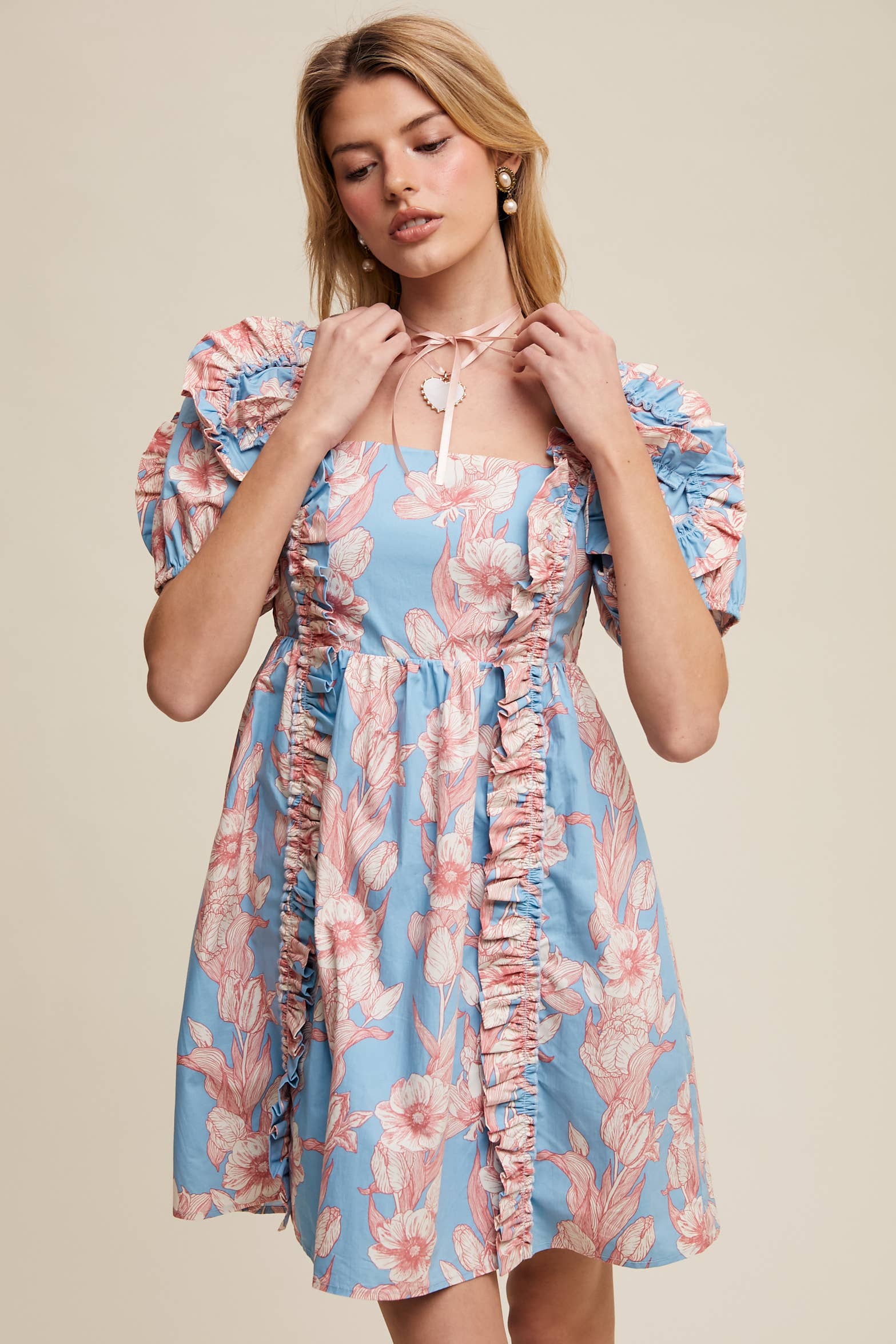 Ashley Floral Mini Dress
