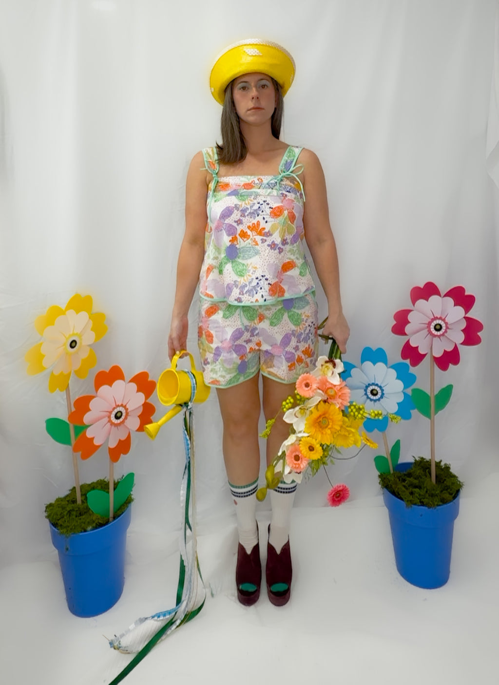 Lizzy Floral Tank and Shorts Set
