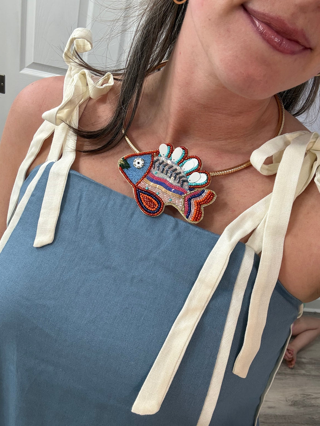 Rainey Rainbow Fish Necklace