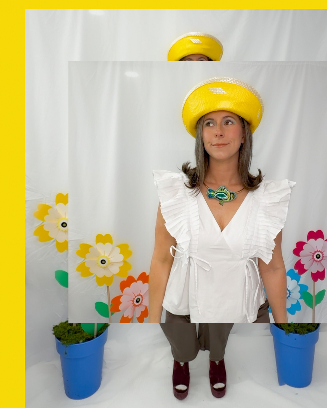 Bailey Ruffle Sleeve V-Neck Top