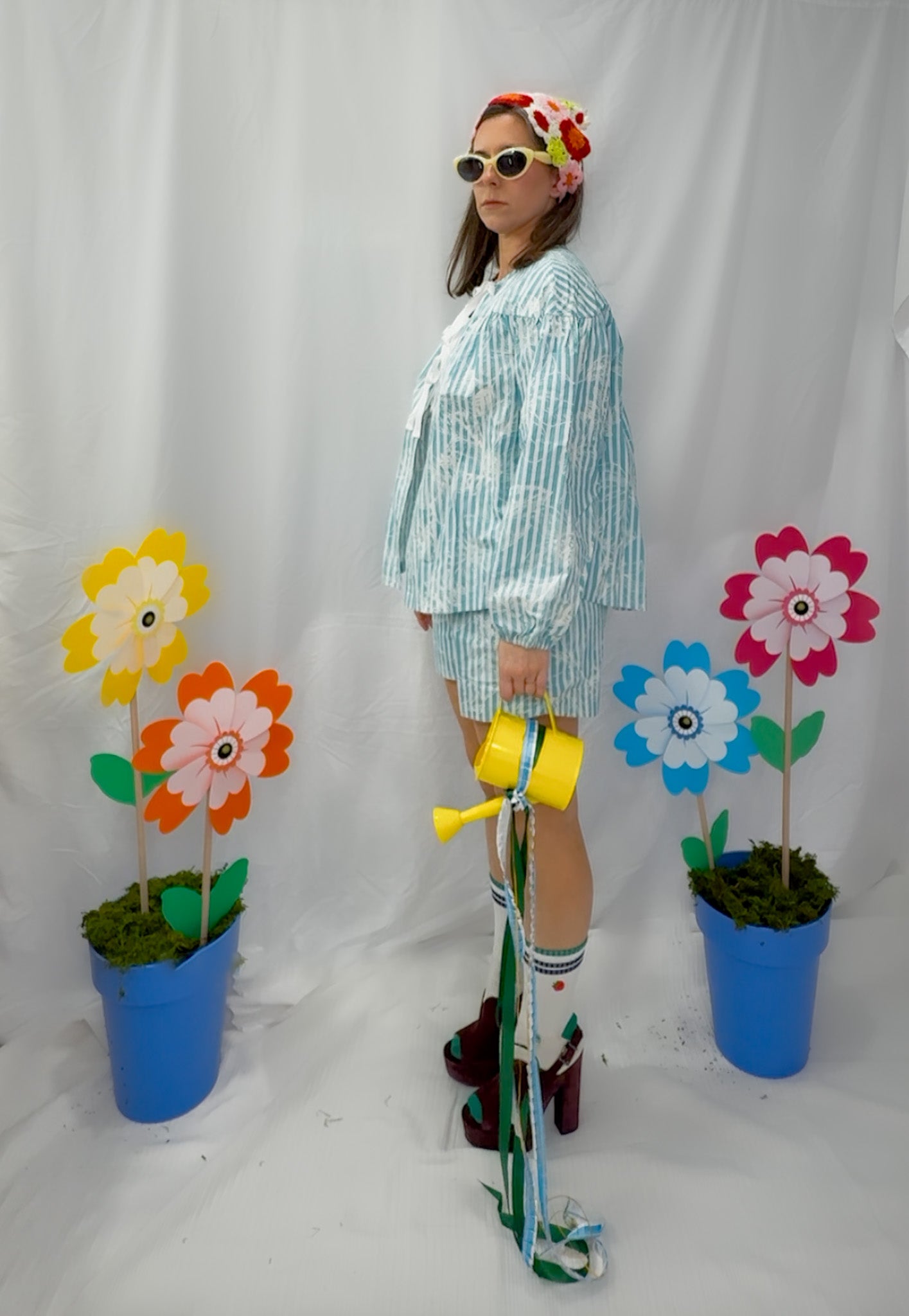 Daisy Tie Front Matching Set