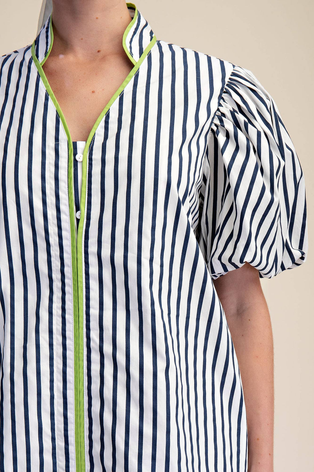 Collier Collard Stripe Dress