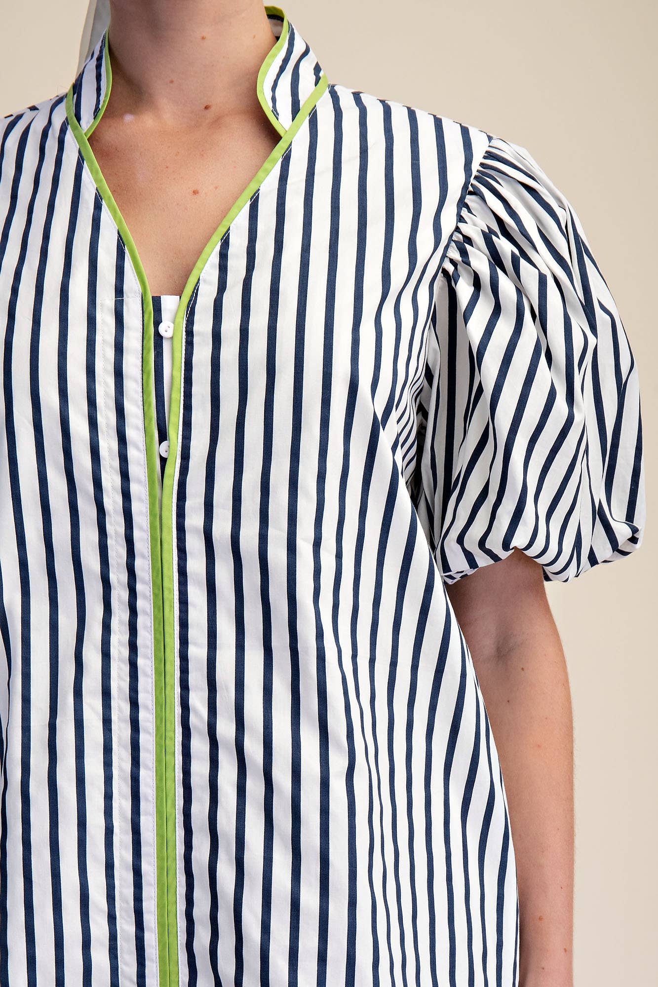 Collier Collard Stripe Dress